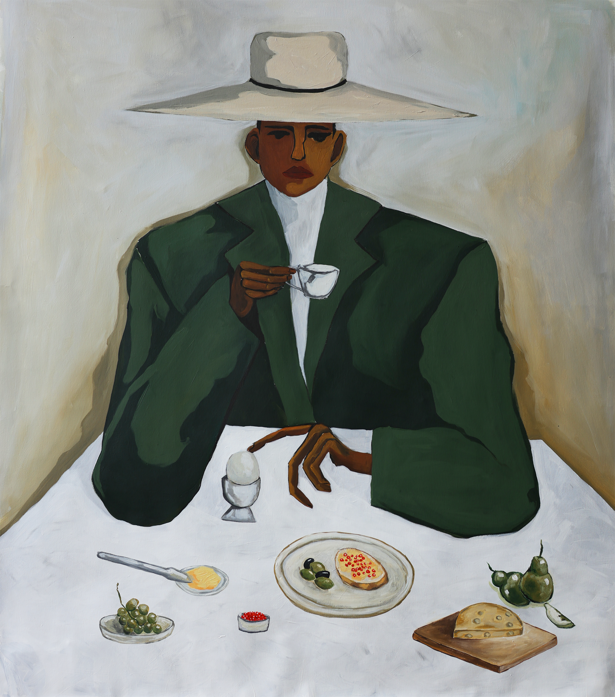 水彩画 Tanti Salute! サン・ジミニャーノ 1998年 Vintage Waldemar Swierzy Poster Expo 1981 Original Polish Lips